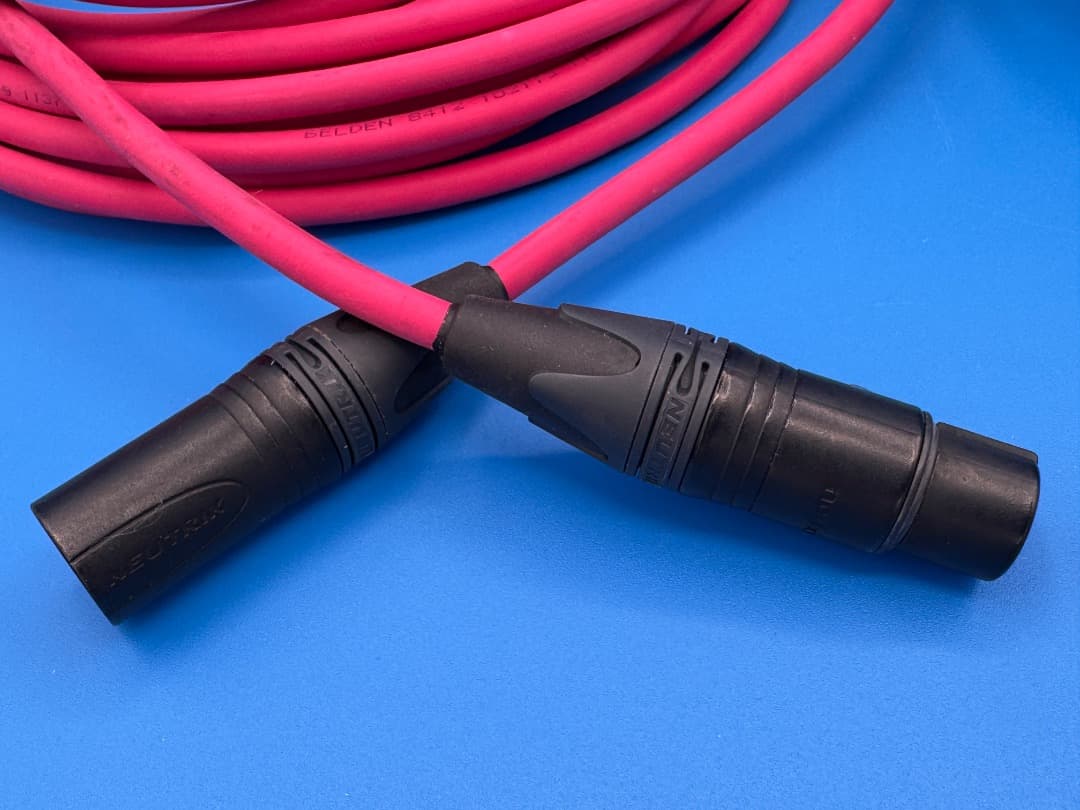 BELDEN 8412 XLRケーブル 10m 赤/青ペア【定番2本セット】