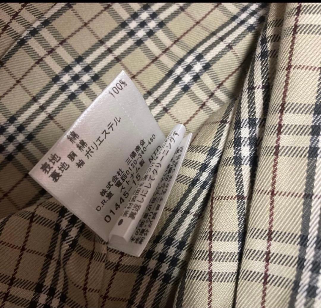 【試着のみ】バーバリーブルーレーベル(ベルト付き)トレンチコート【サイズ40】