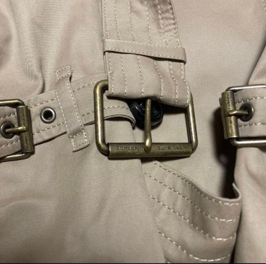 【試着のみ】バーバリーブルーレーベル(ベルト付き)トレンチコート【サイズ40】