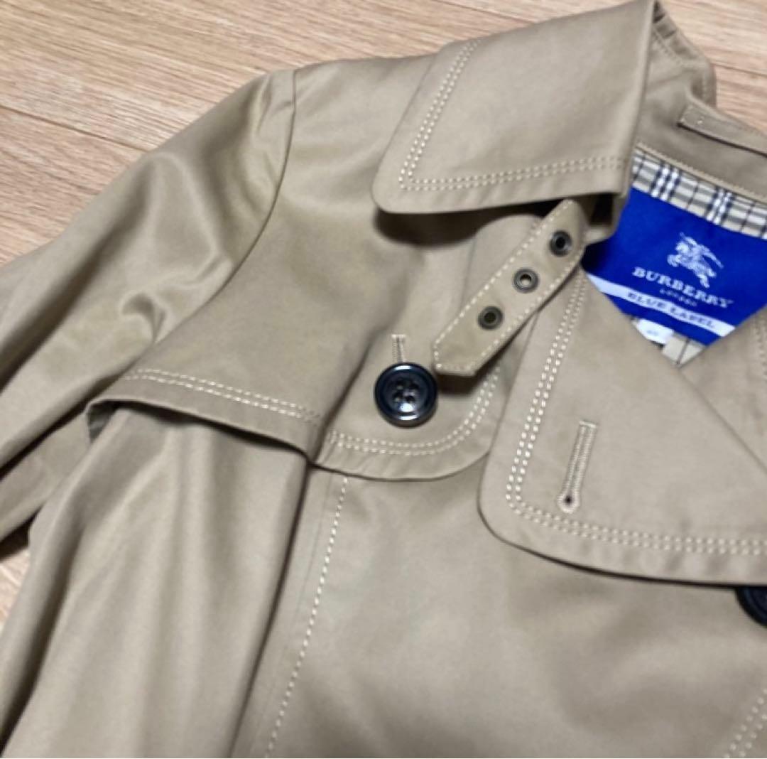 【試着のみ】バーバリーブルーレーベル(ベルト付き)トレンチコート【サイズ40】