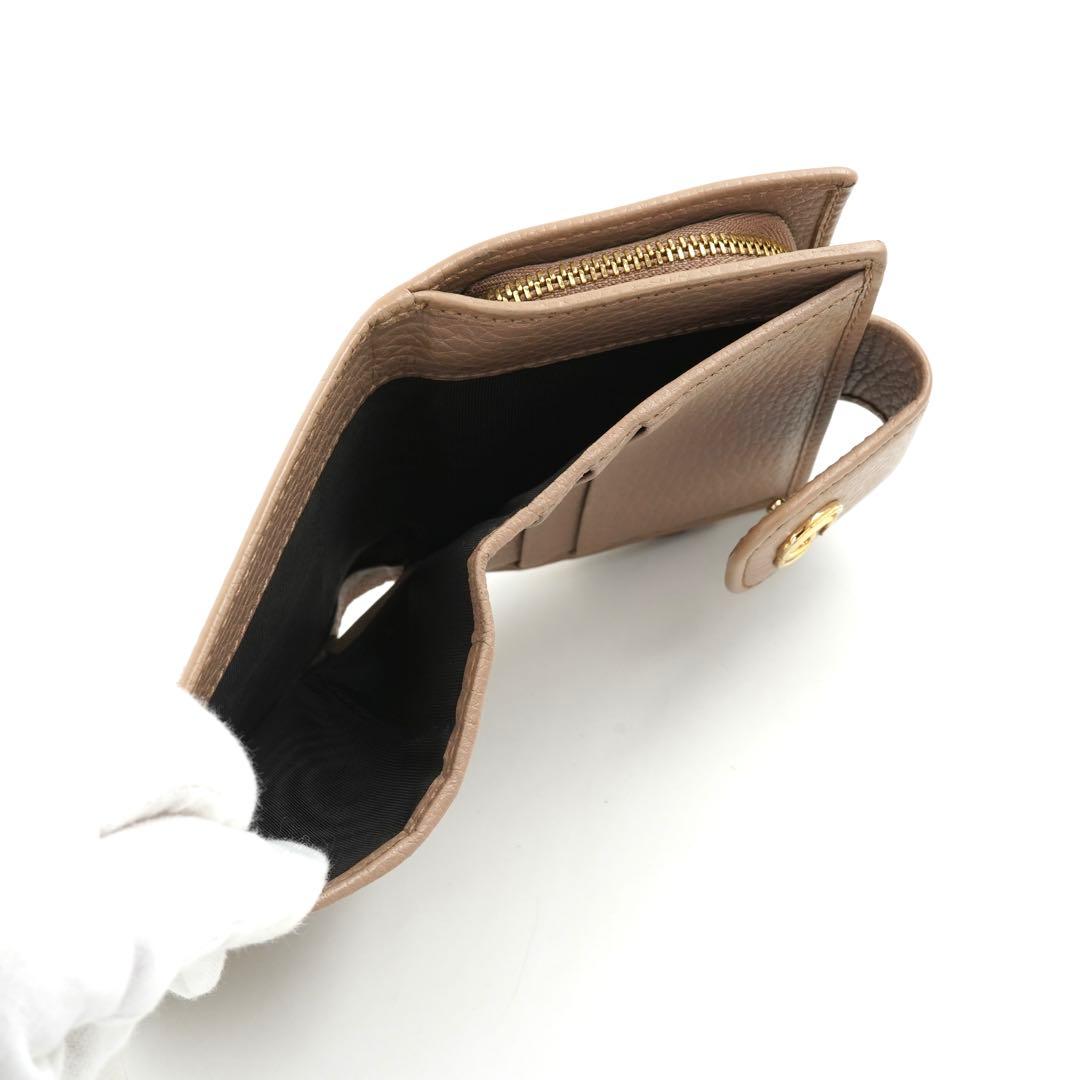 ✨未使用展示品✨　GUCCI ミニ財布　マーモント　二つ折り　エンボスロゴ　GG