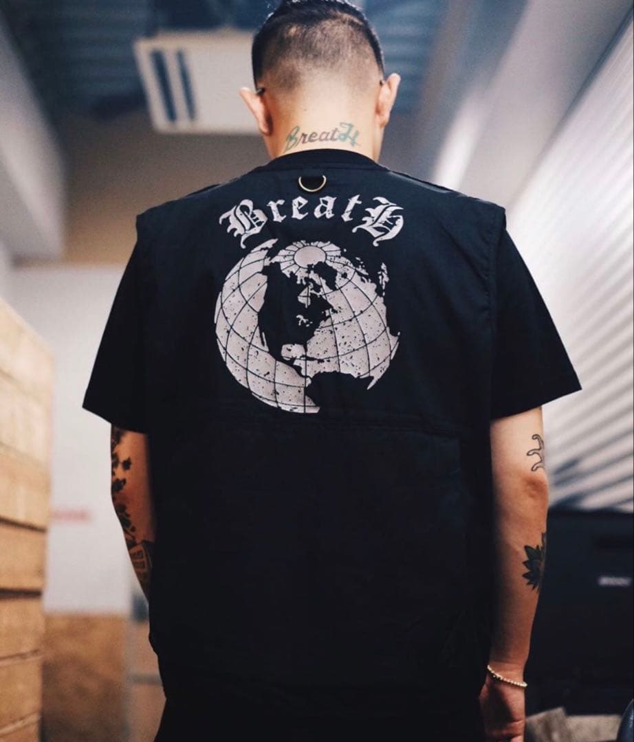 Breath ブラック フィッシングベスト