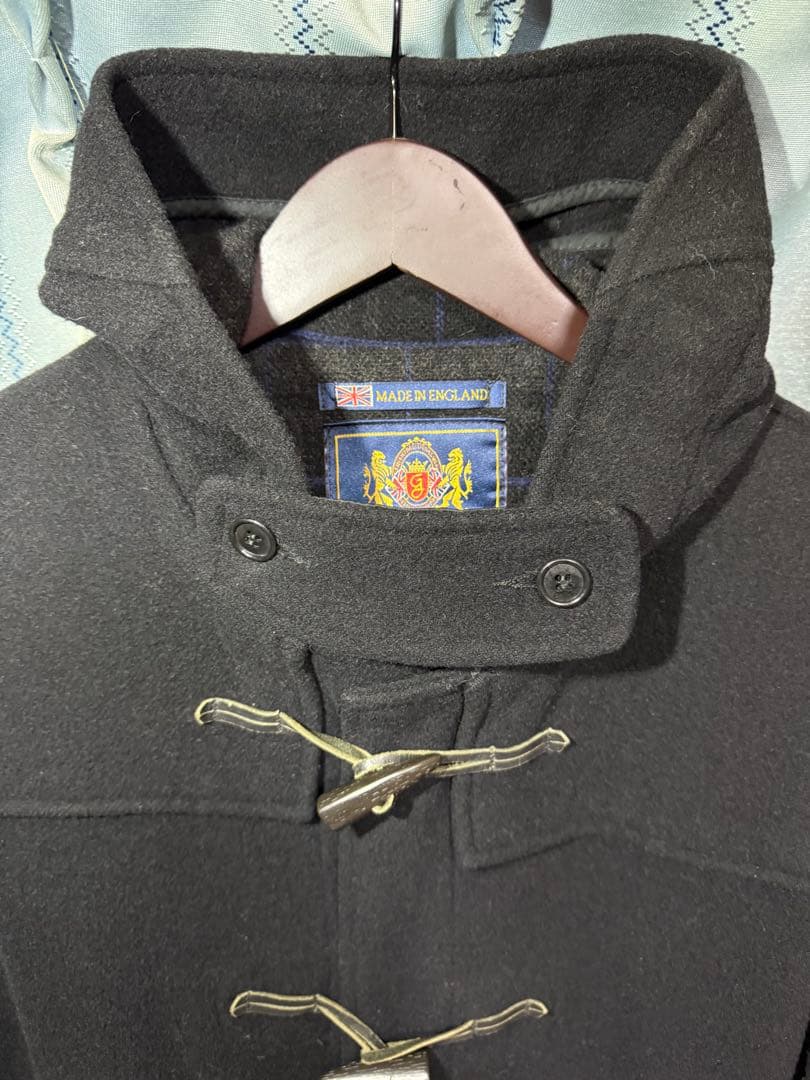 英国製　グローバーオール　GLOVERALL　ダッフルコート　US38　ブラック