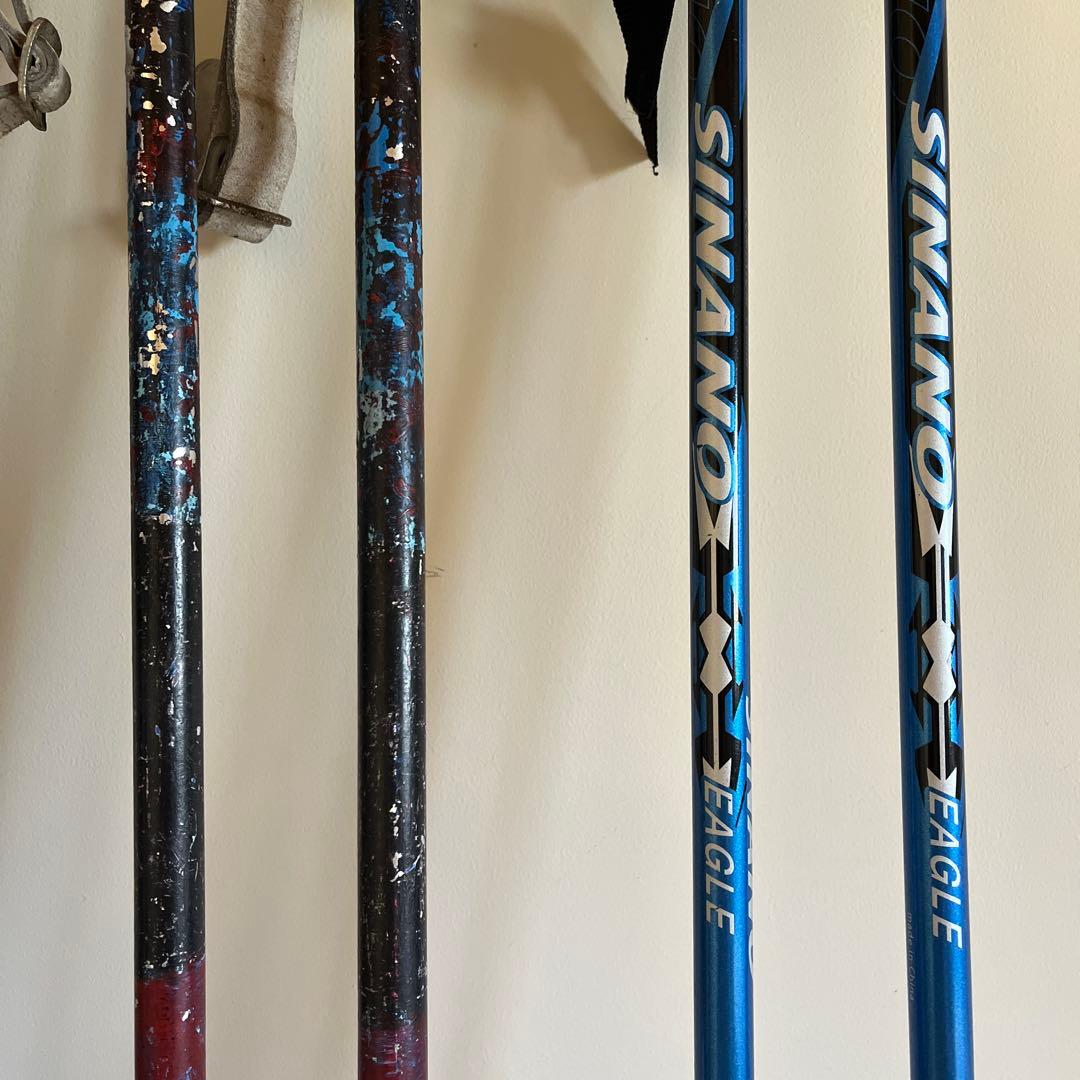 スキー板　スキー靴　ストック　6点セット