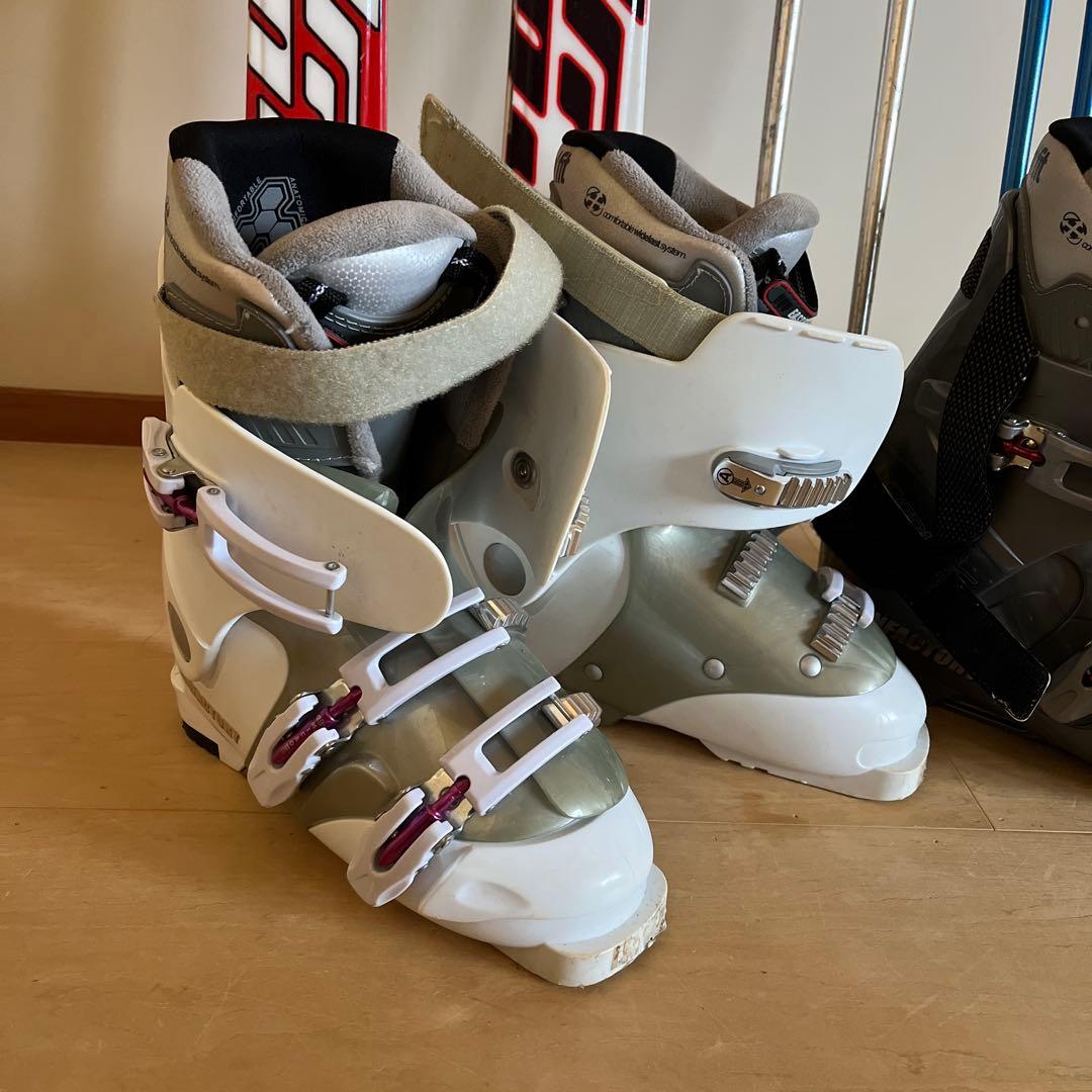 スキー板　スキー靴　ストック　6点セット