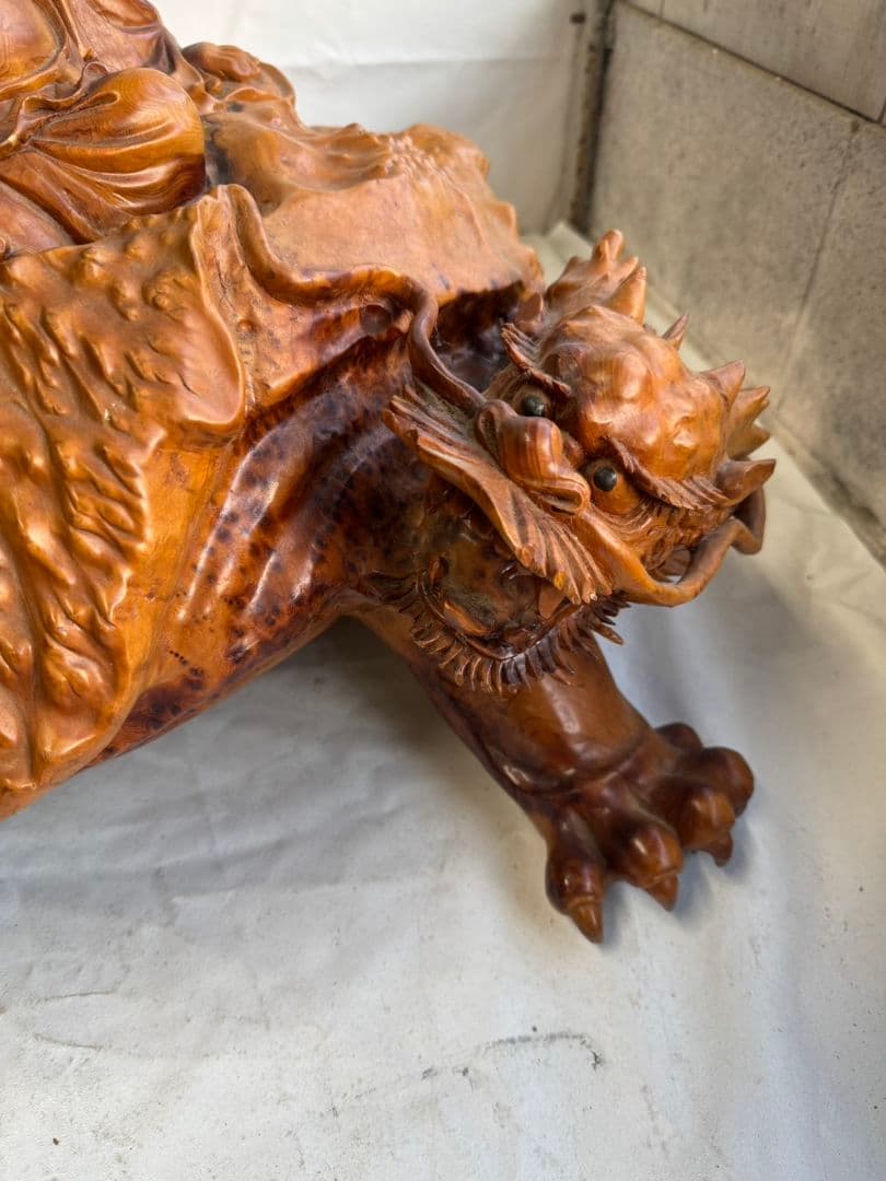 薔薇　　木製　オブジェ　インテリア　七福神　縁起物