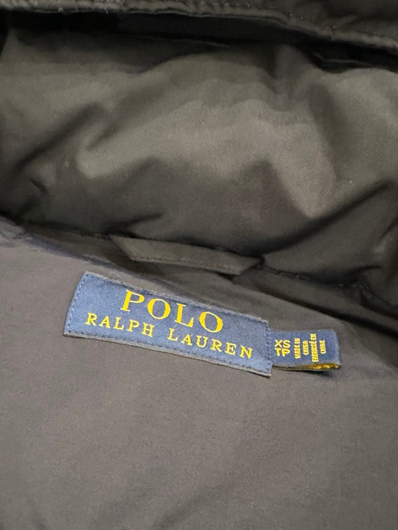 ラルフローレン　ネイビー フード付き ダウンベスト