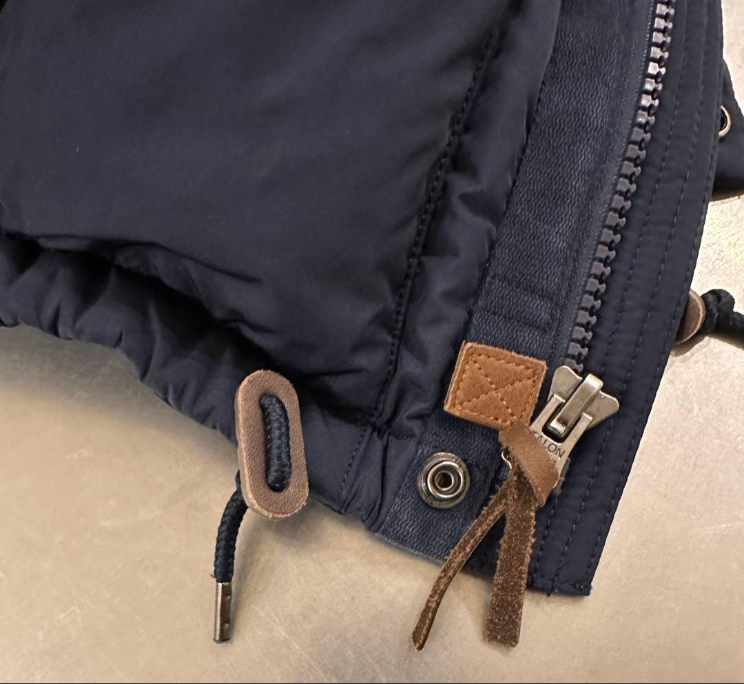 ラルフローレン　ネイビー フード付き ダウンベスト