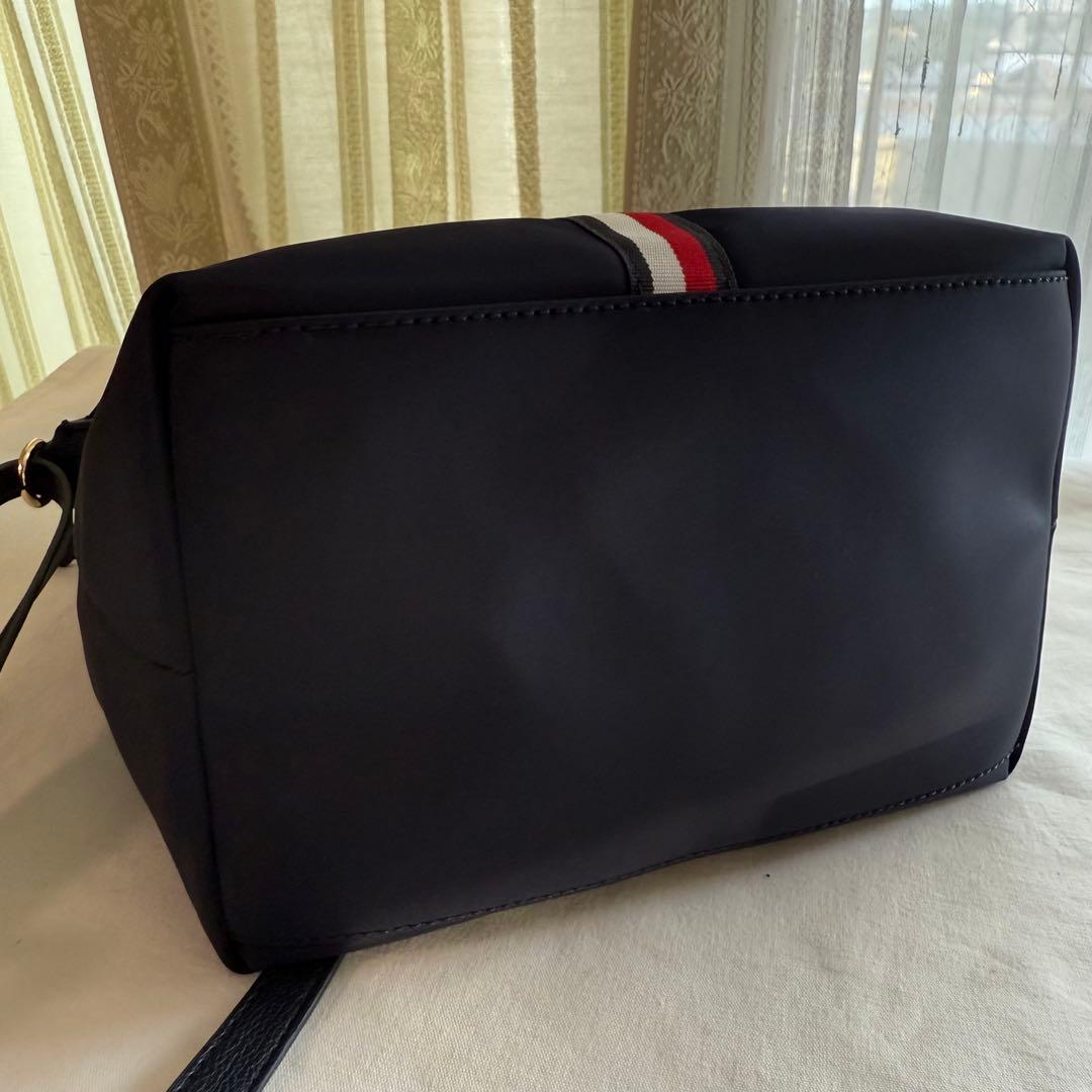 【新品】トミーヒルフィガー　ネイビー　トリコロール　2WAYトートバッグ