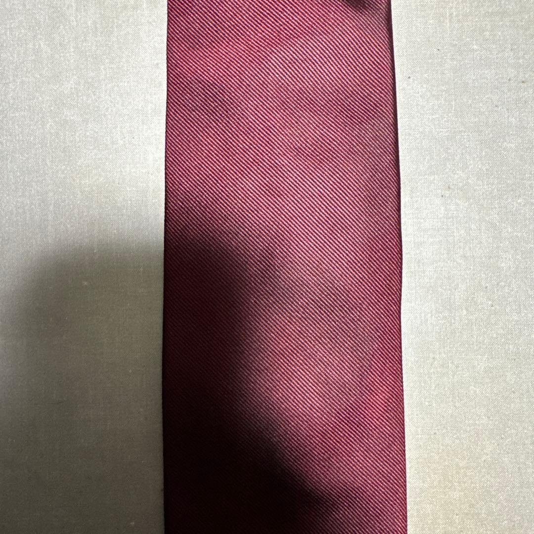 ジョンコンフォート レップソリッドタイ（ワインレッド無地）