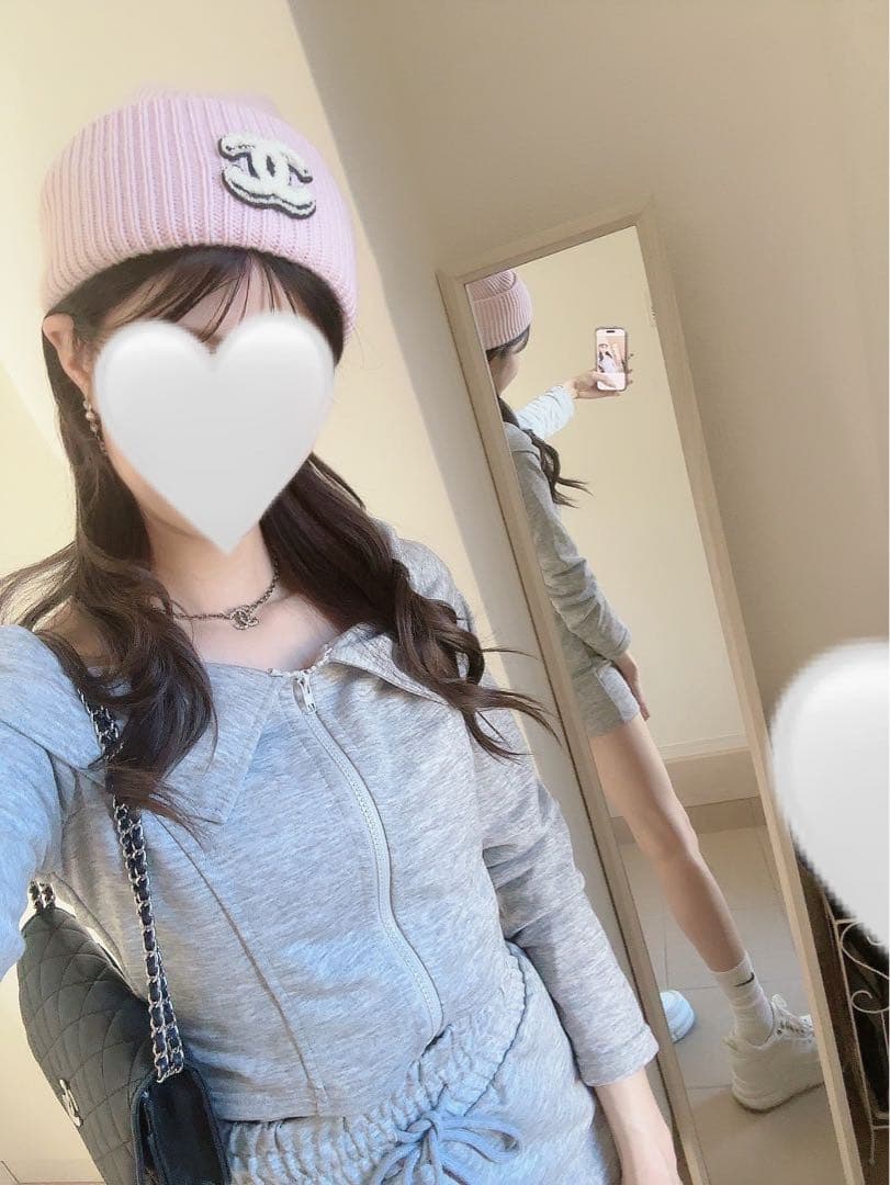 新作！正規品CHANEL ピンクニット帽 新品タグ付き