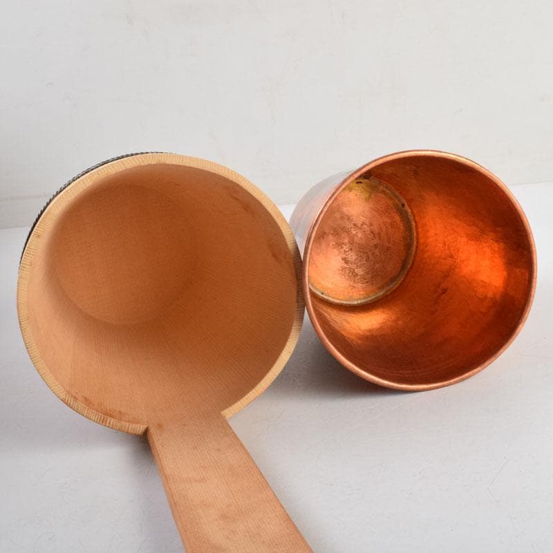 茶道具　京都　たる源　手桶型　花器　共箱　V　8938A