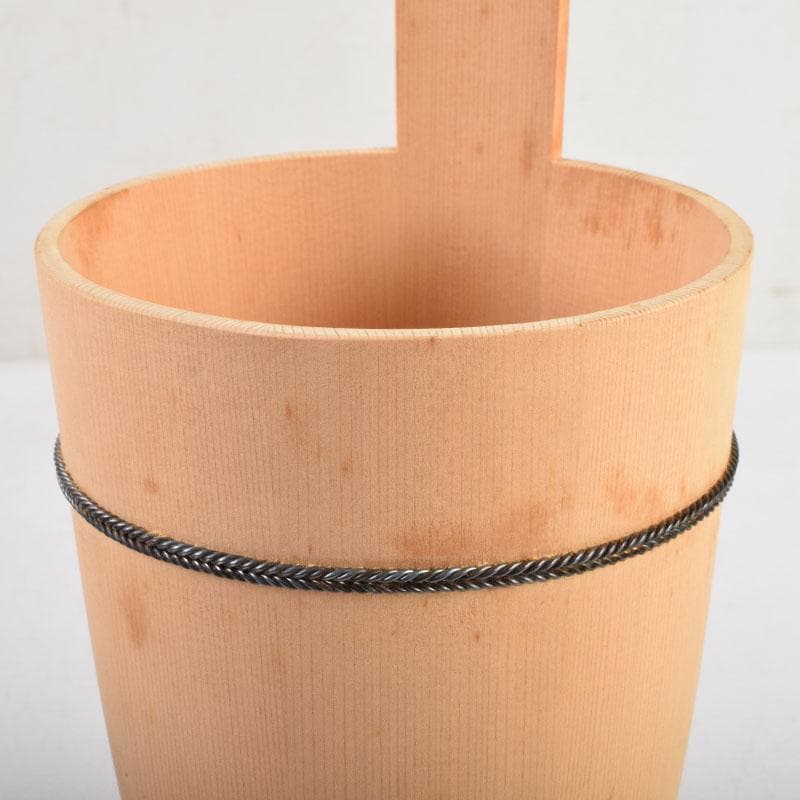 茶道具　京都　たる源　手桶型　花器　共箱　V　8938A