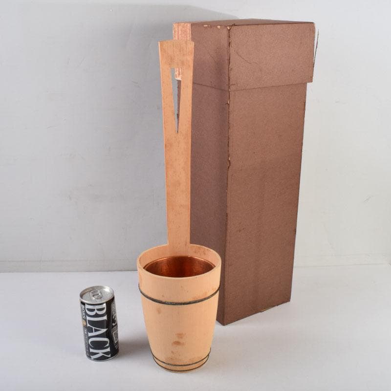 茶道具　京都　たる源　手桶型　花器　共箱　V　8938A