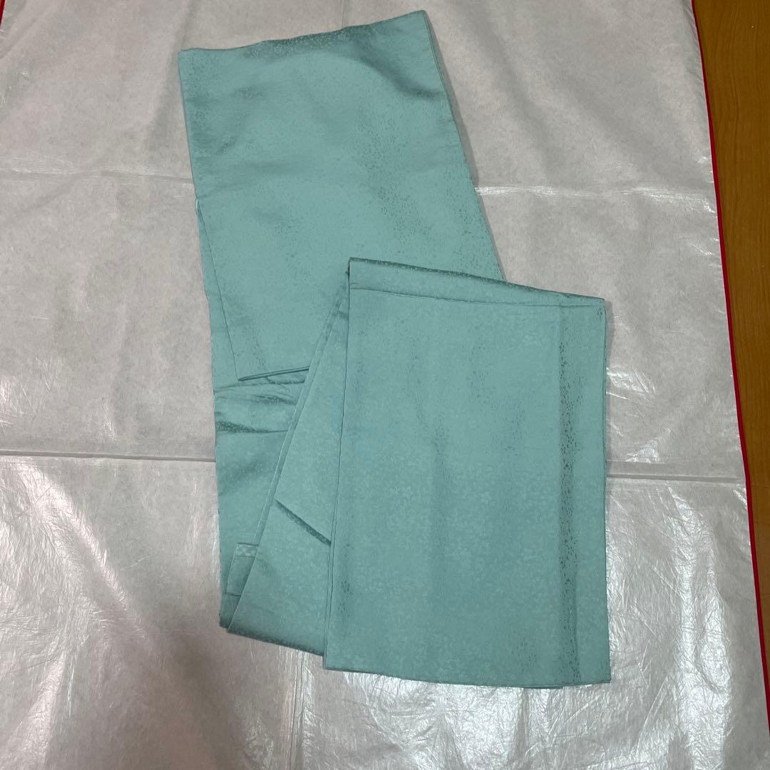 袷　色無地　桜の花びら　一つ紋　身丈171