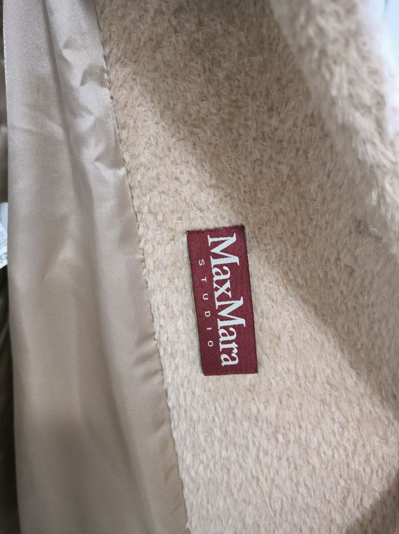 極美品✨マックスマーラ　テディベアコート　ロングコート　アルパカ混　38⑥