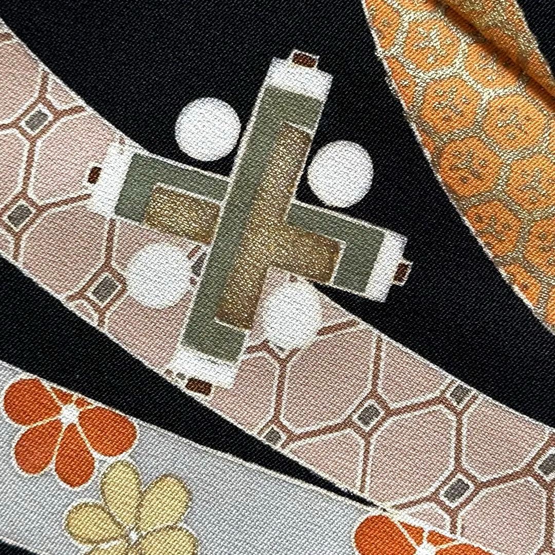 【高島屋誂え】手描き束ね熨斗に宝尽 黒留袖、袋帯、他4点セット★作家物★通紋