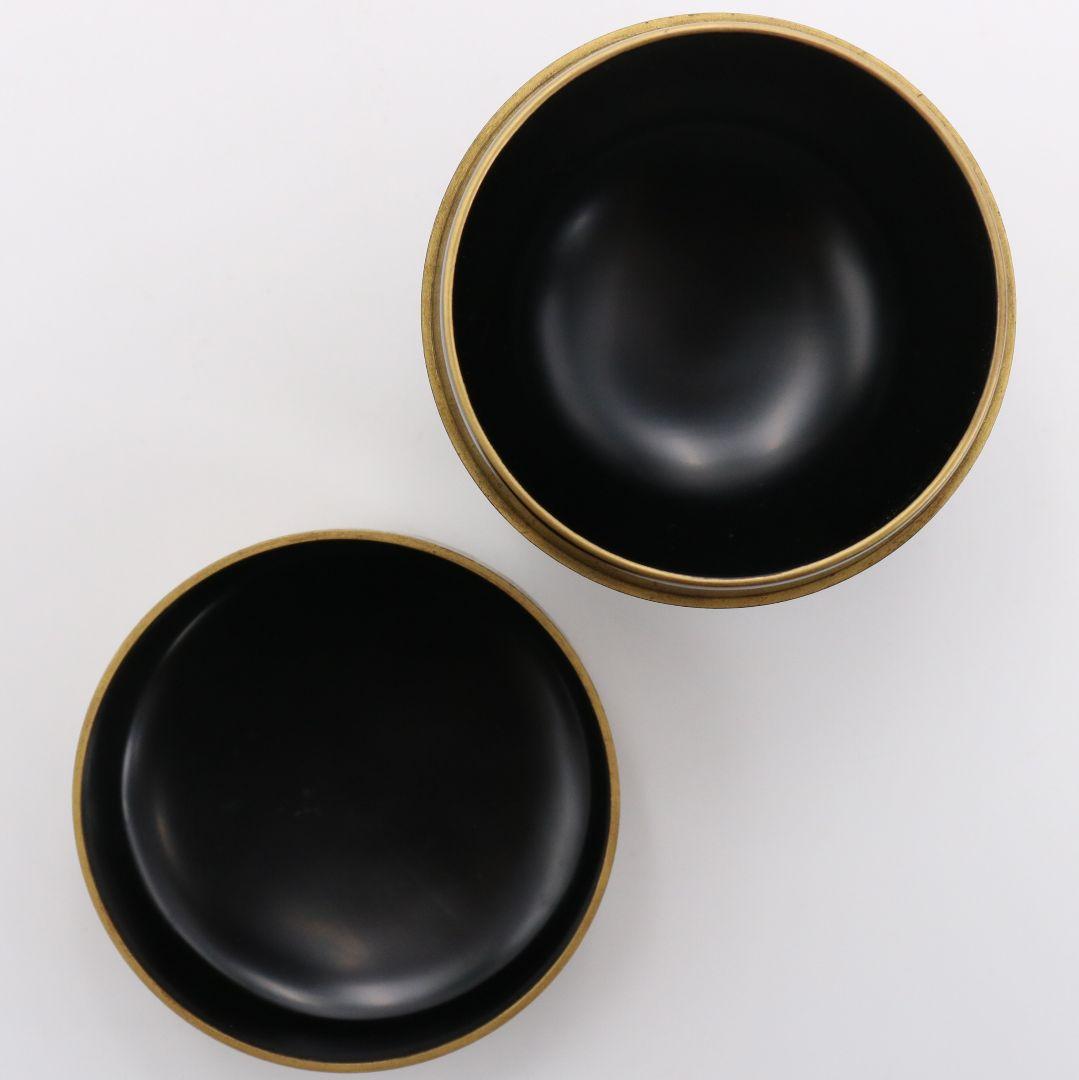 久保縫春作 芽張柳蒔絵 中棗 茶道具 共箱　AW784　N2