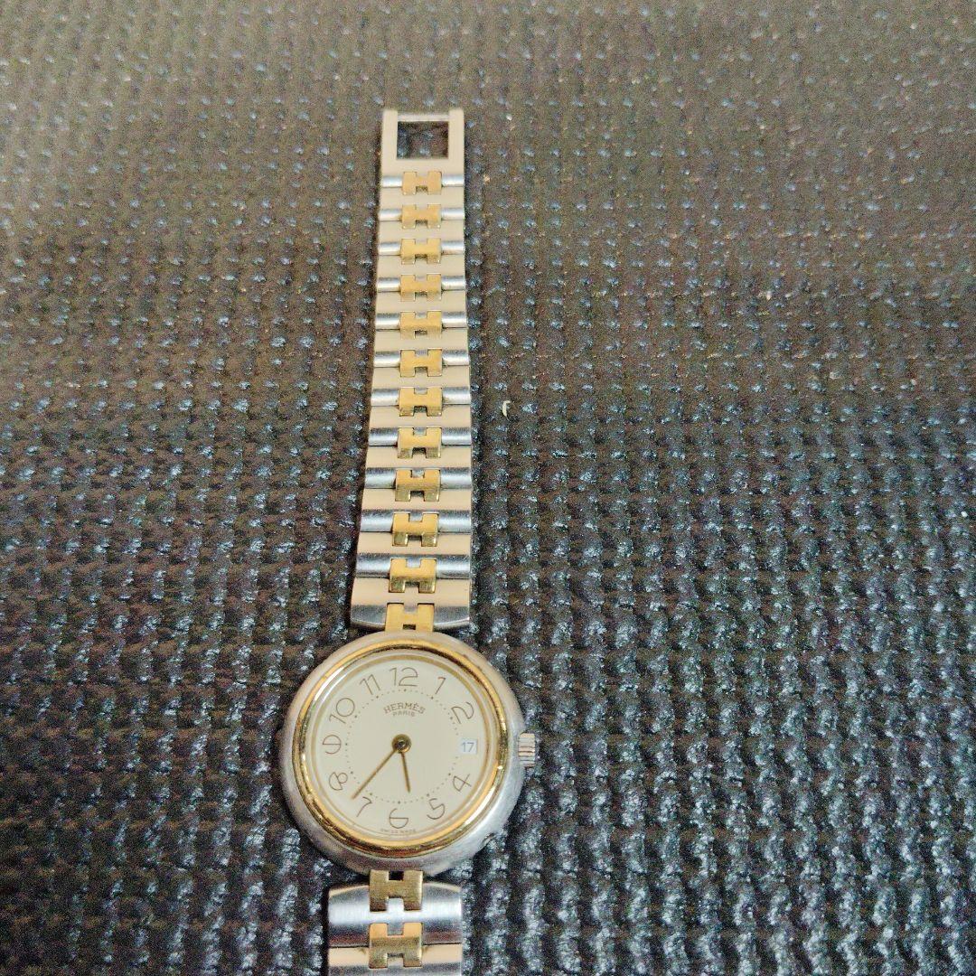HERMES 電池交換済 シルバー/ゴールド　プロフィール
