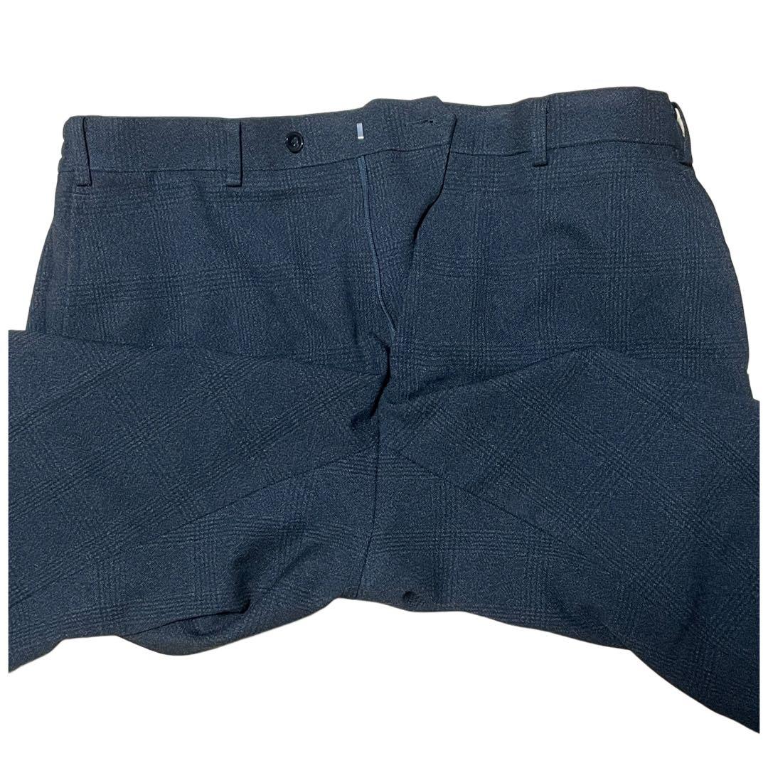 【美品】スーツセレクト スーツ グレー スリーピース A7 チェック柄