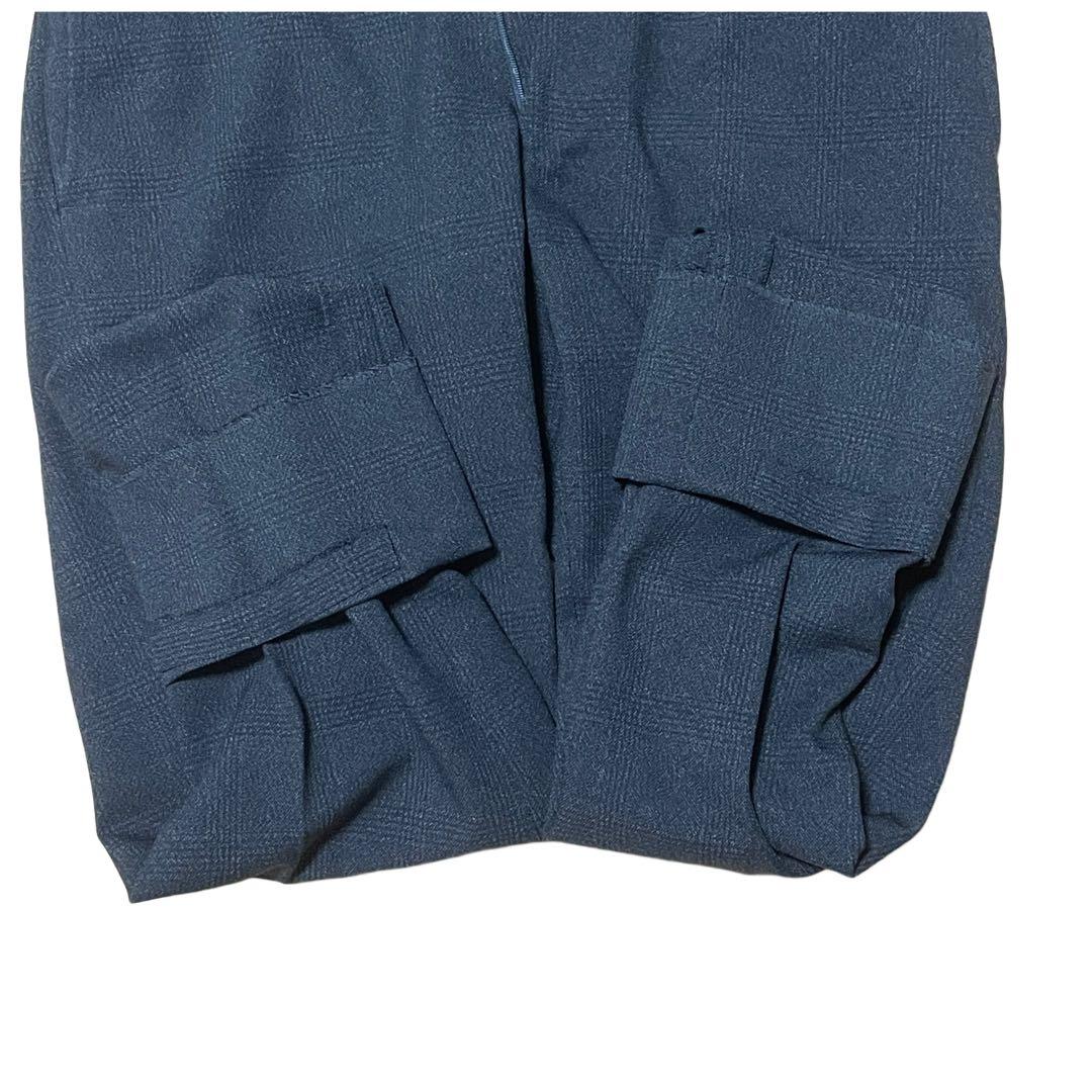 【美品】スーツセレクト スーツ グレー スリーピース A7 チェック柄