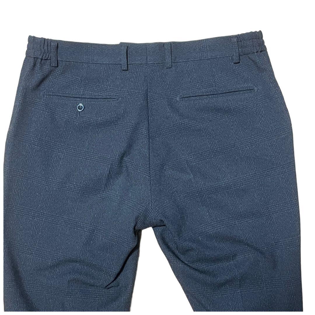 【美品】スーツセレクト スーツ グレー スリーピース A7 チェック柄