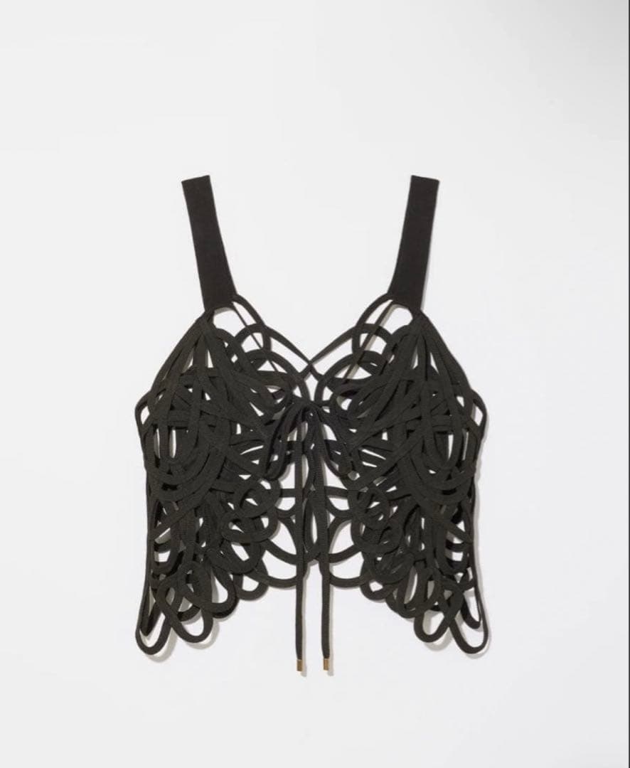 トップス EMBROIDERY CORD VEST