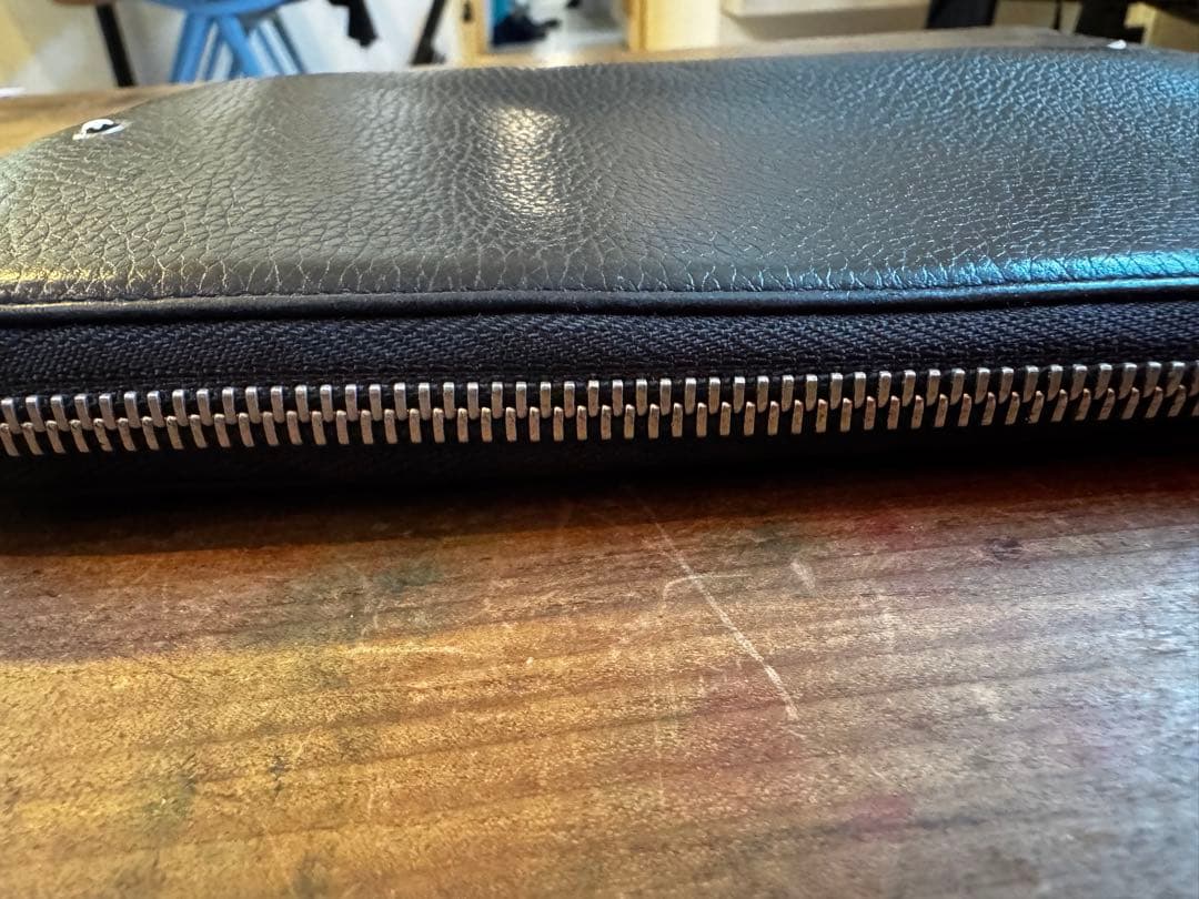 Montblanc ブラック レザー 財布　トラベル　ペン差し付き　証明書有り