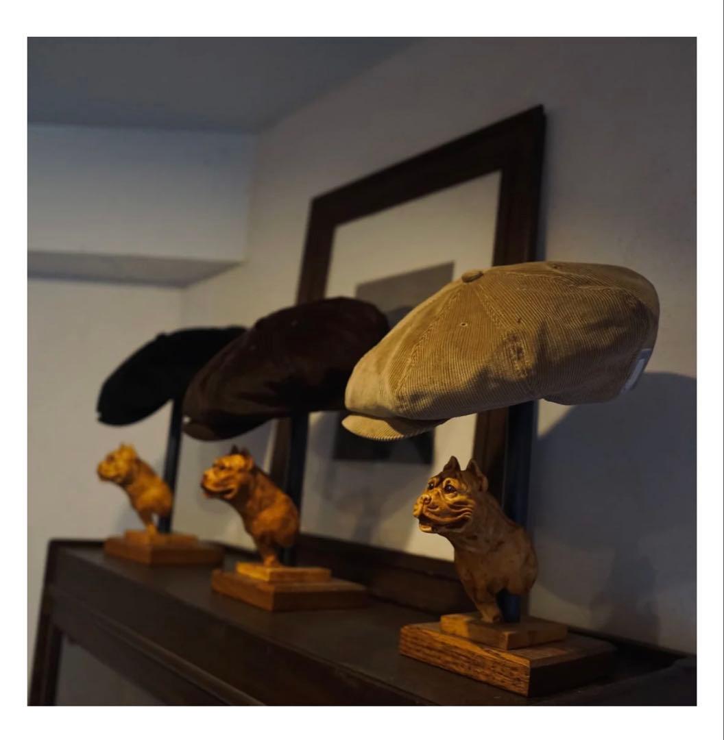 HWDOGキャップ　エイチダブリュードッグ コーデュロイハンチング　キャスケット