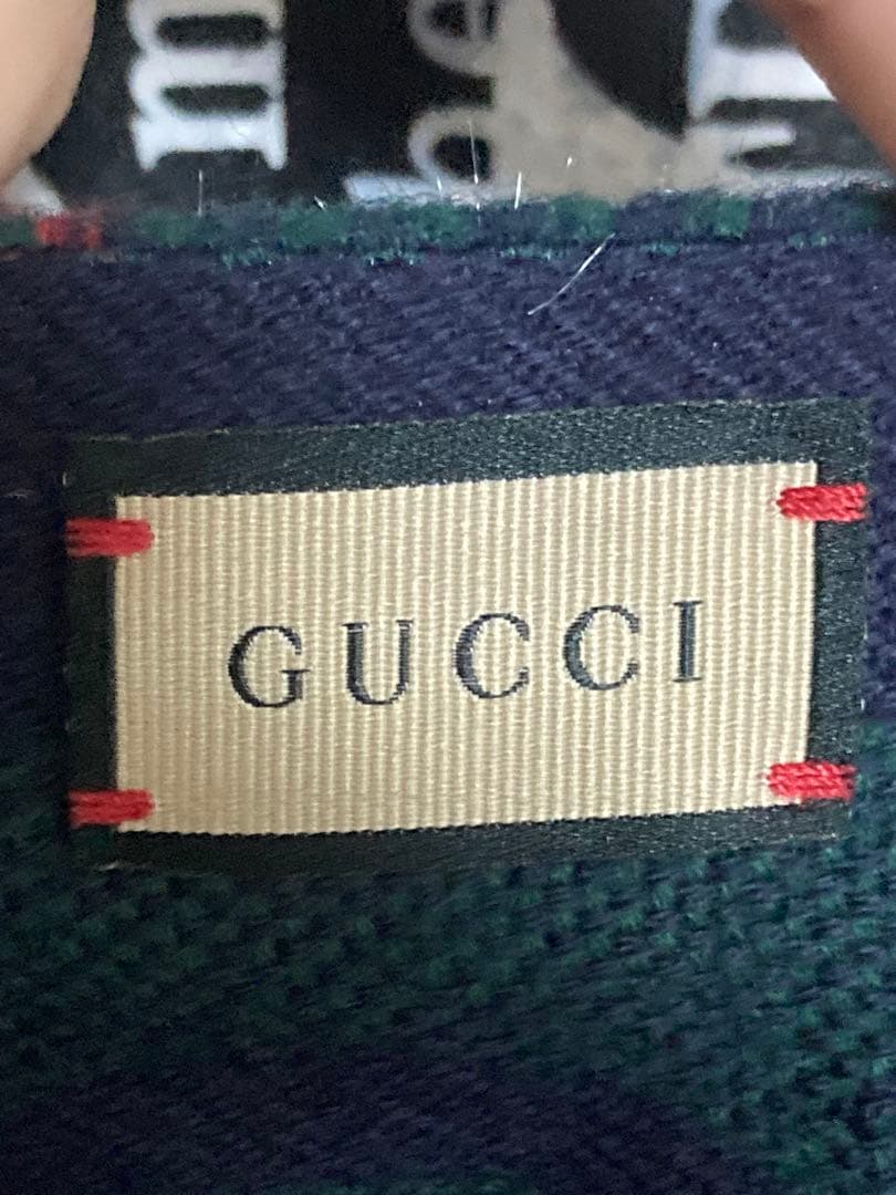 Gucci GGロゴマフラー ダークグリーン