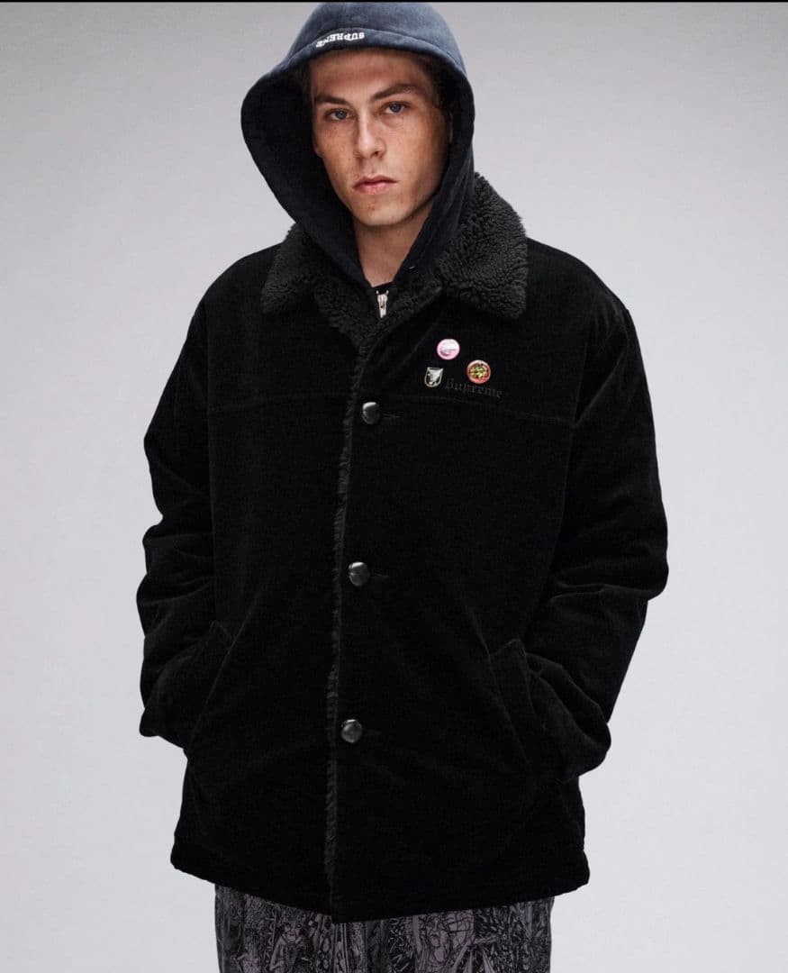 極美品 supreme corduroy car coat