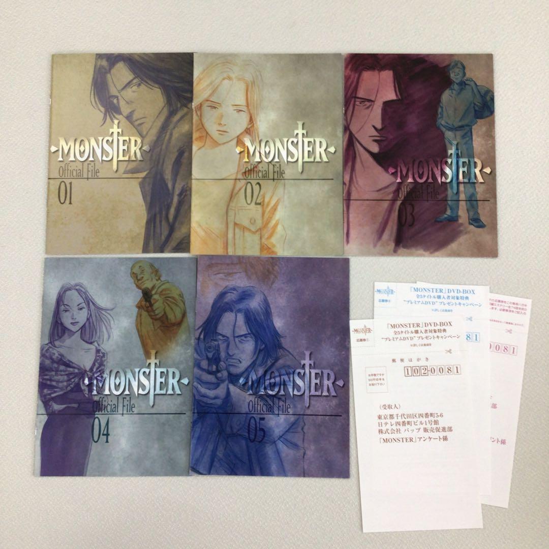DVD MONSTER DVD-BOX 浦沢直樹 1～5 計5点【動作確認済み】