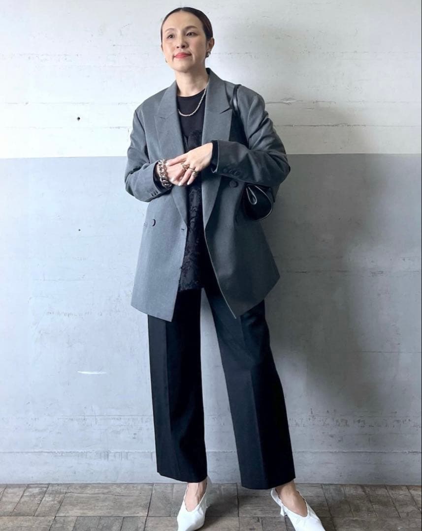 アダムエロペ・オケージョン・洗える・ジャカードビスチェコンビプルオーバー