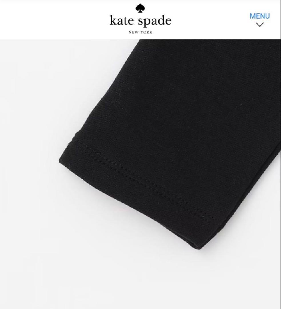 【ケイトスペード】150 ❤︎新品未使用❤︎ 千鳥フードワンピース 黒