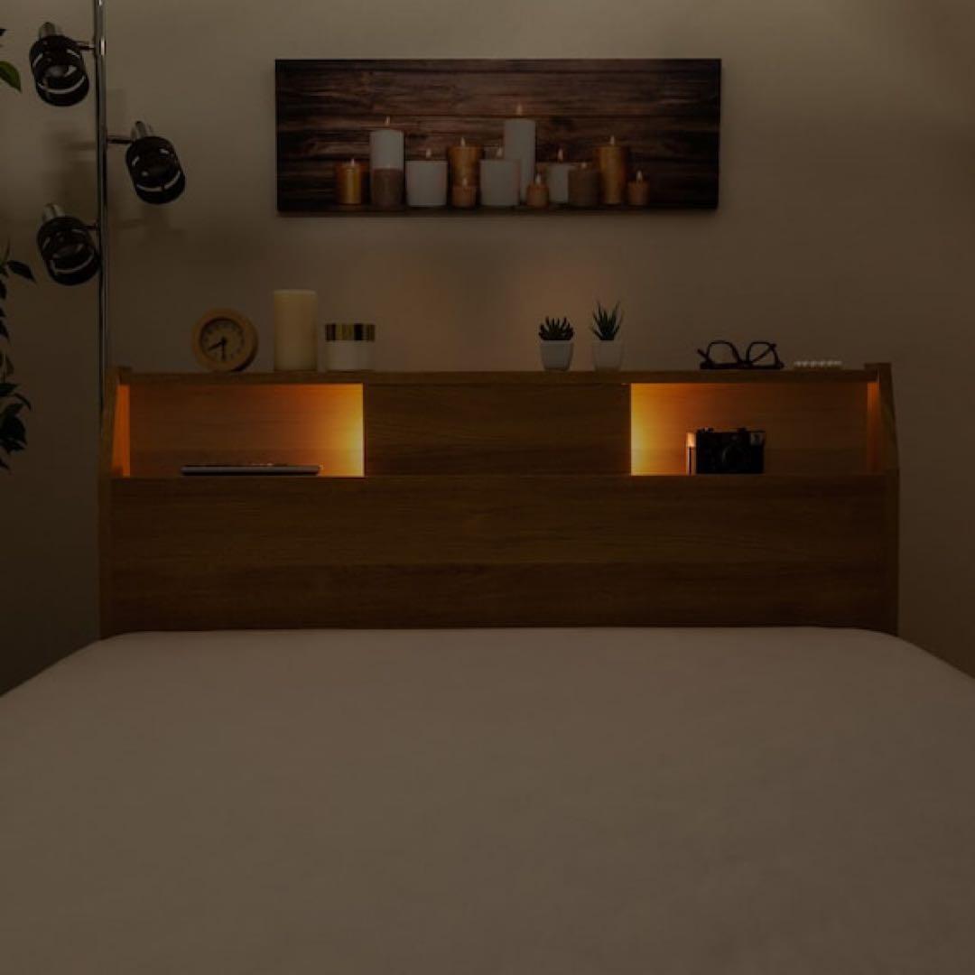 セミダブル ベッドフレーム+マットレス ( アザン3 浅型 / WW) ニトリ