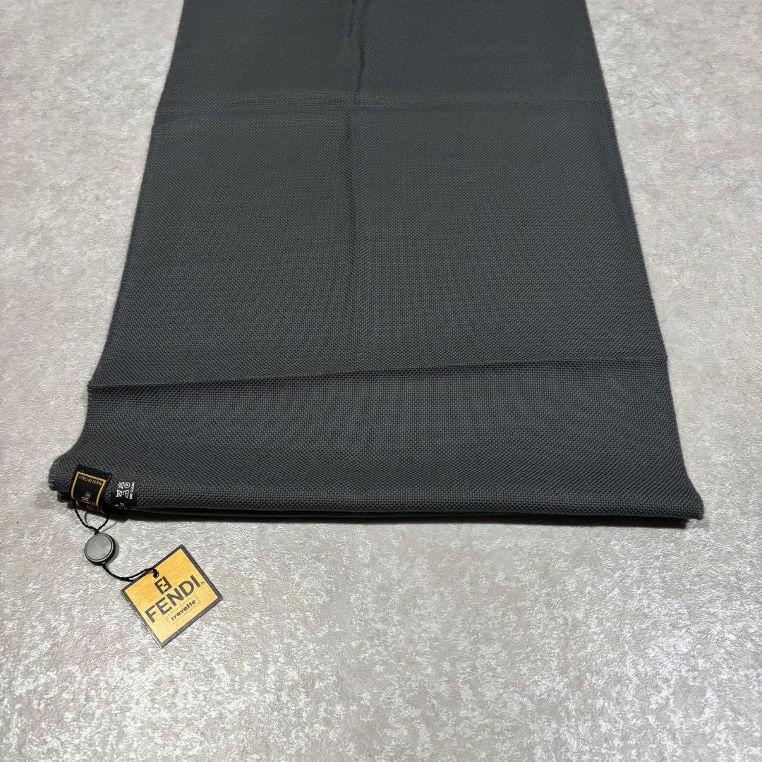 FENDI マフラー グレー ウール