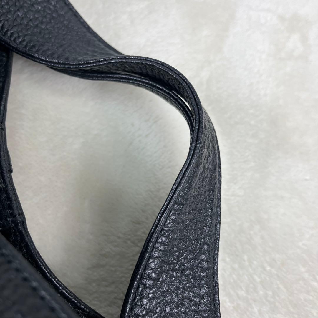 【極美品】 ATAO アタオ エルヴィ 2way ショルダーバッグ 黒 レザー