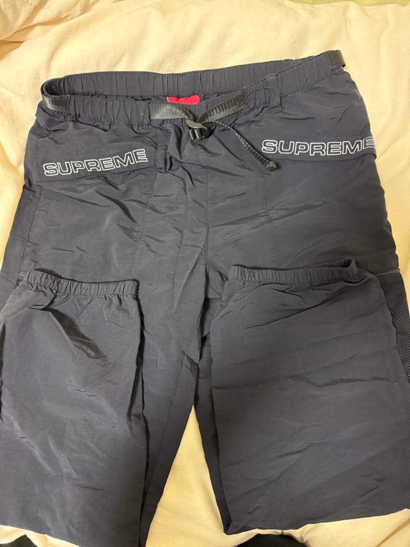 SUPREME ブラック カーゴパンツ Medium