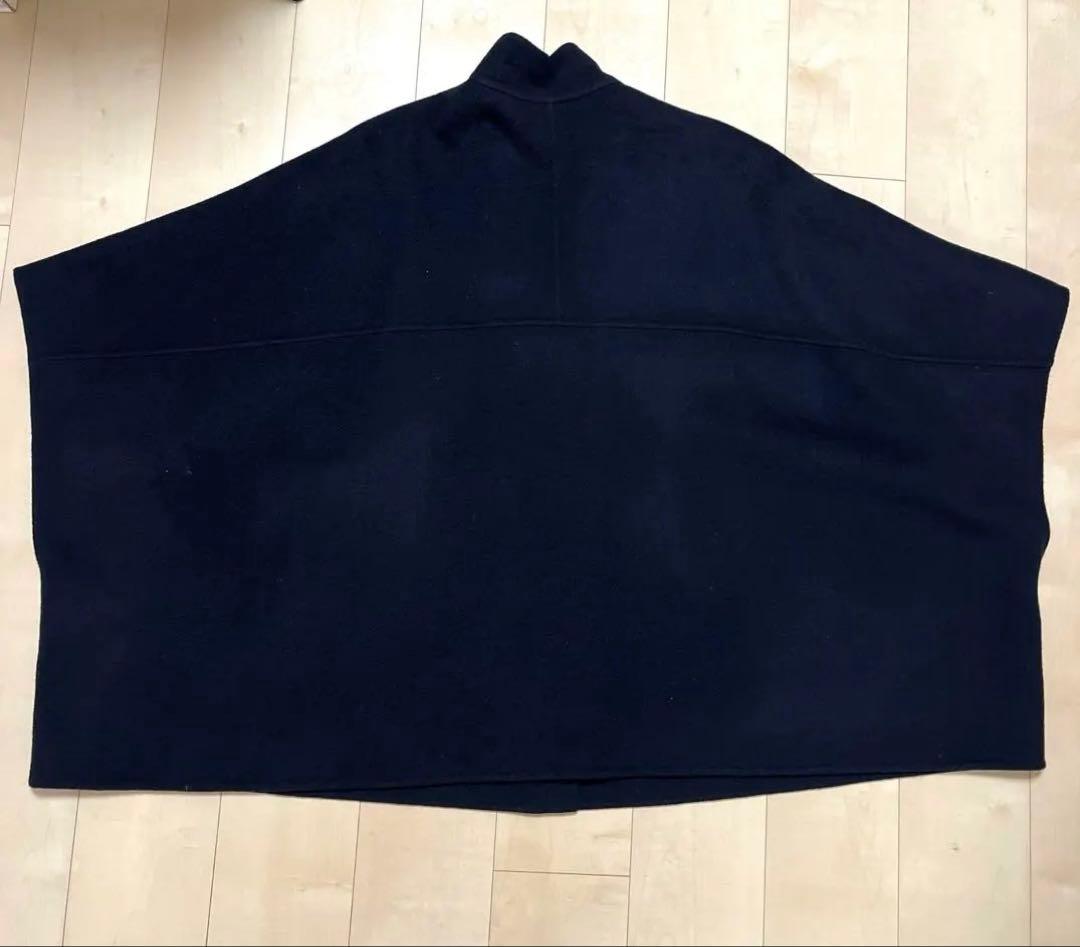 SLOBE IENAスタンドカラーダブルフェイスポンチョ