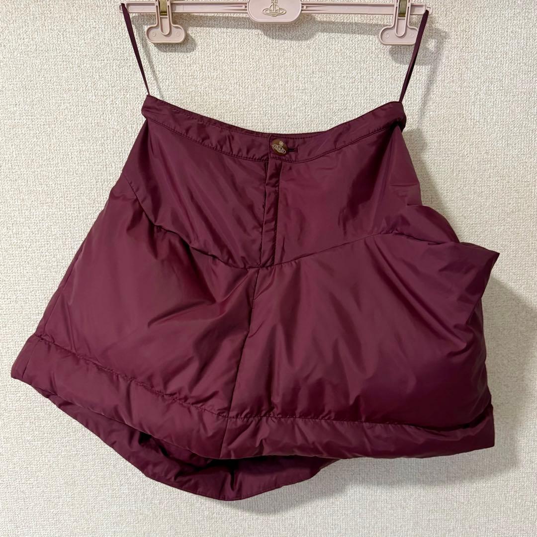 希少VivienneWestwood 中綿入りふわふわスカート/レッド