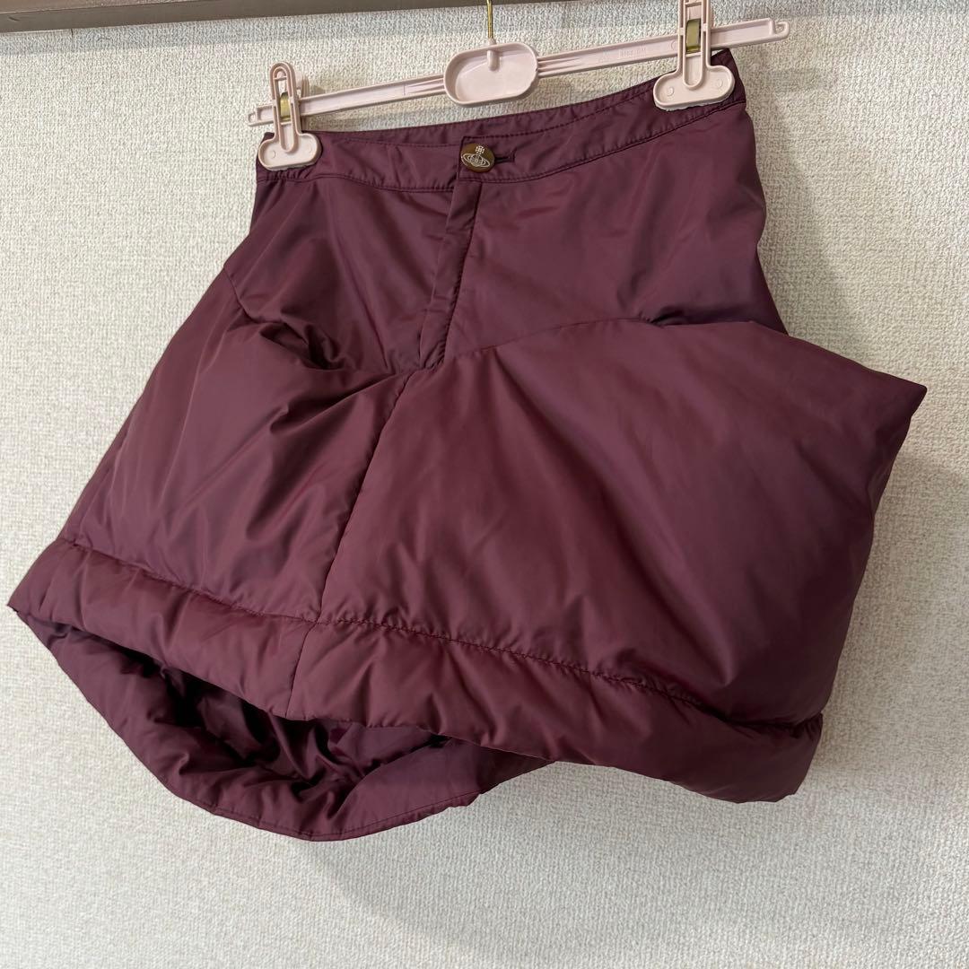 希少VivienneWestwood 中綿入りふわふわスカート/レッド