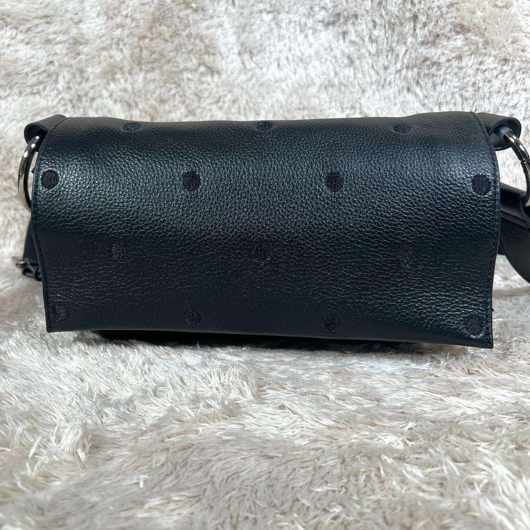 極美品✨　BEARDSLEYビアズリー　ドットボディバッグ　ブラック
