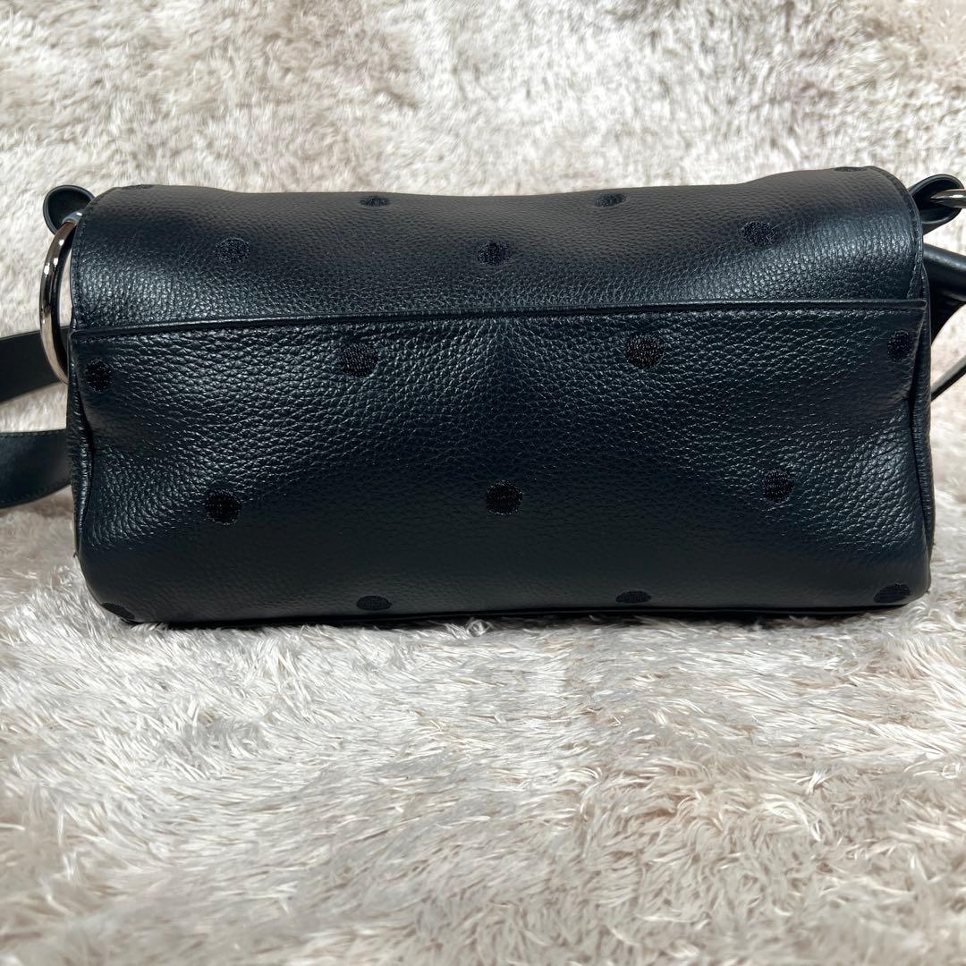極美品✨　BEARDSLEYビアズリー　ドットボディバッグ　ブラック