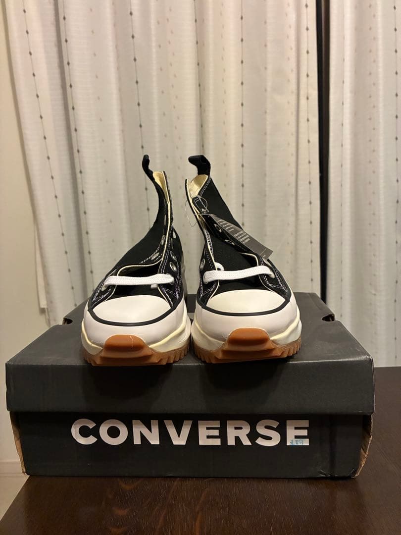 CONVERSE ランスターハイク　ブラック　ハイカット　厚底