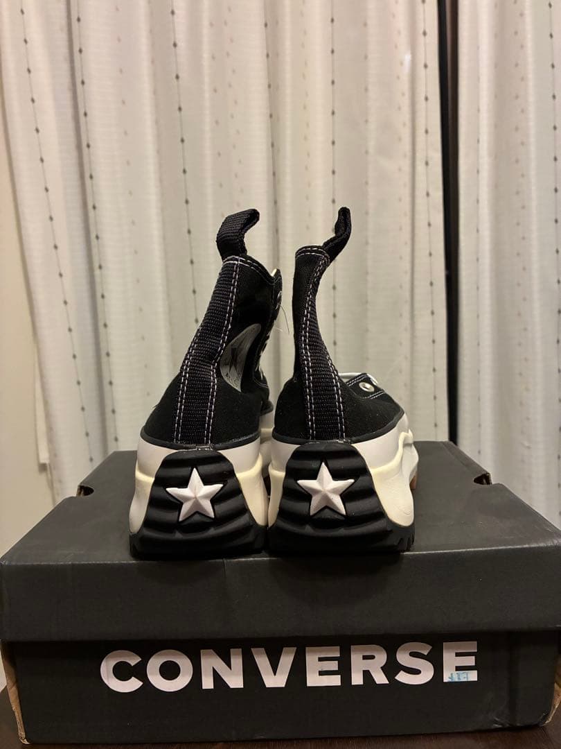 CONVERSE ランスターハイク　ブラック　ハイカット　厚底