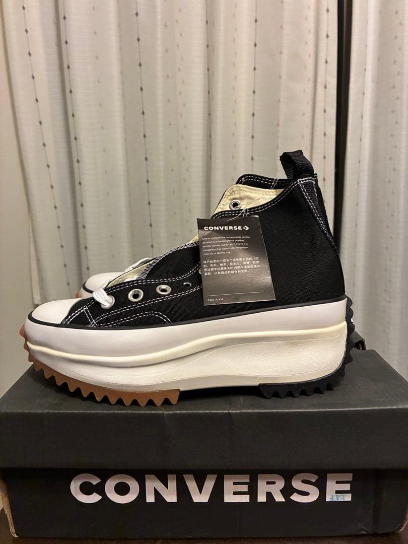 CONVERSE ランスターハイク　ブラック　ハイカット　厚底