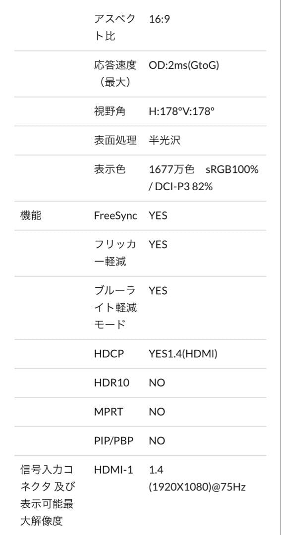 JAPANNEXT 32インチ FHD LEDモニター