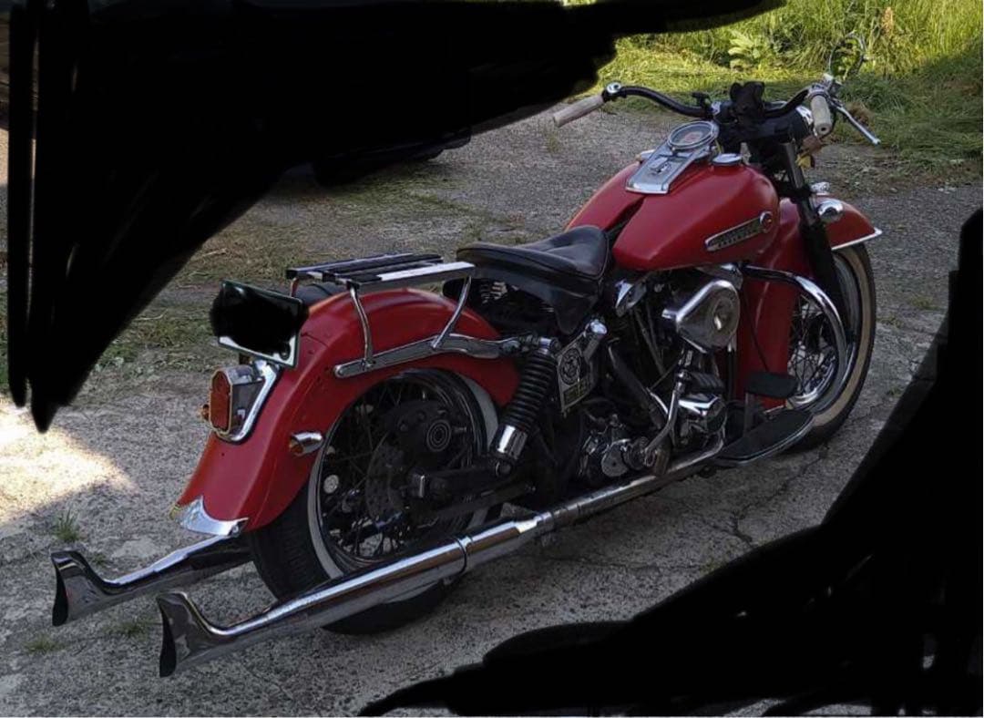 ハーレー　ショベル　マフラー　FLH チョロスタイル