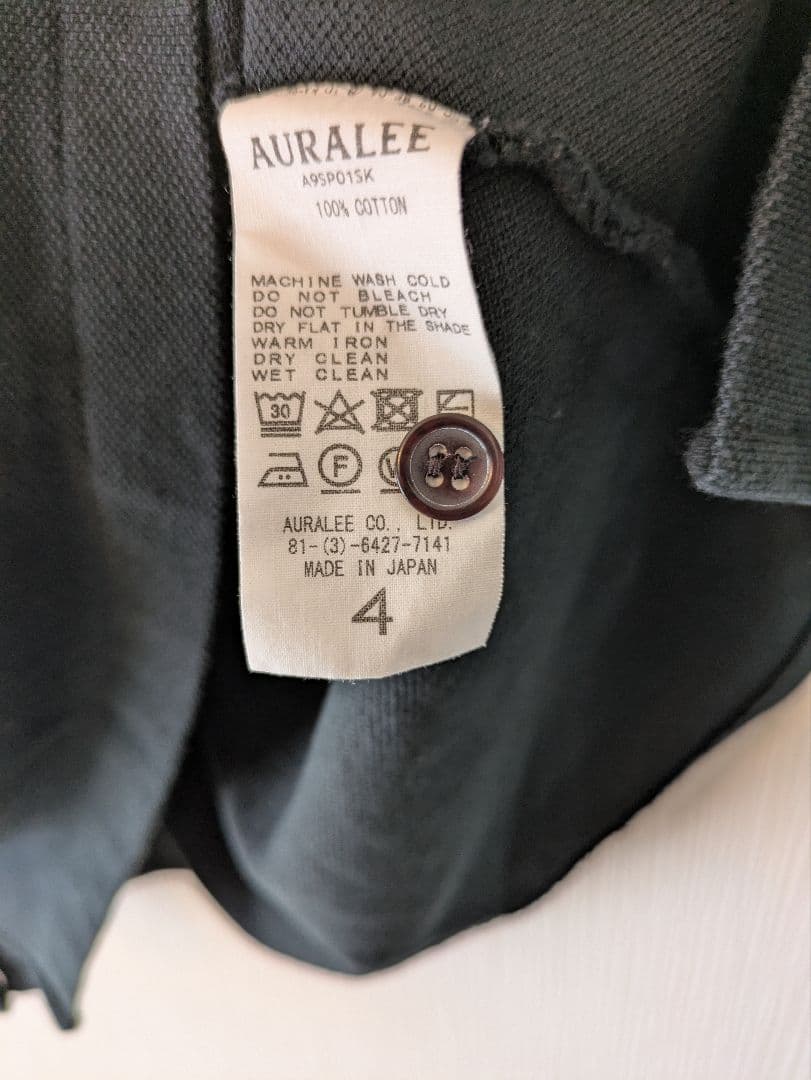 auraleeポロシャツオーラリーcomoli