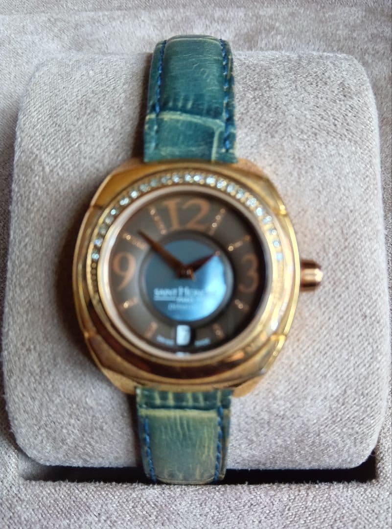 再値下げ!サントノーレSAINT HONORE DIAMOND 腕時計動作品箱付